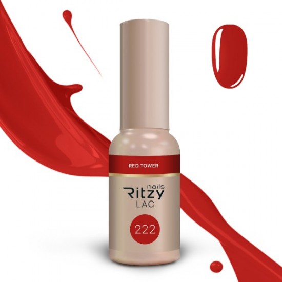Ritzy Lac 222 RED TOWER 9 ml.